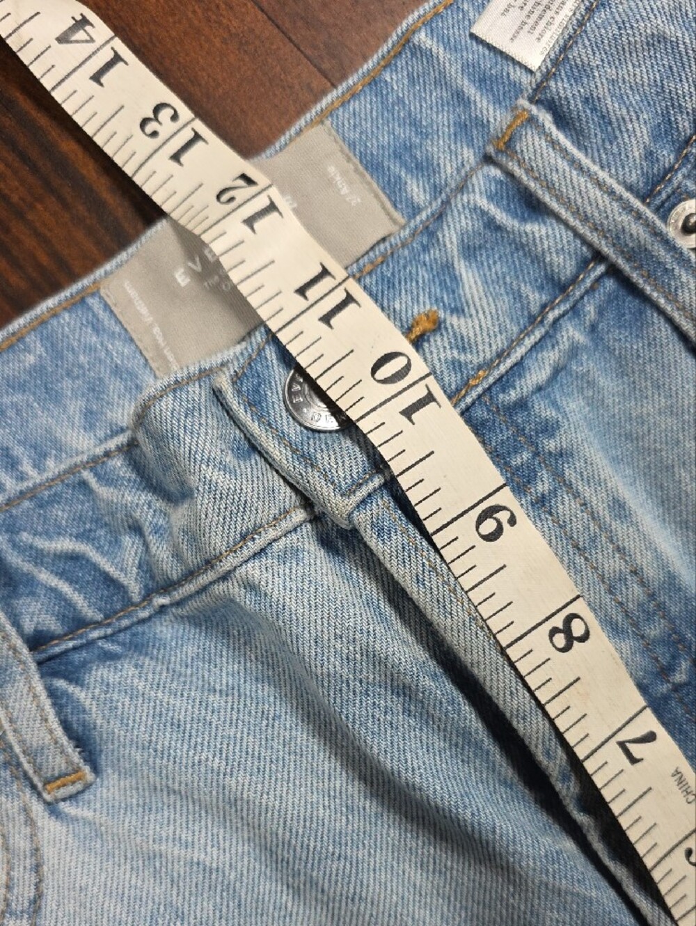 Everlane Light Blue Patchwork Streetwear✨️Y2K✨️SKATER GIRL✨️ - Picture 6 of 8